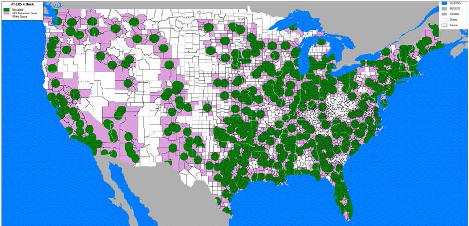 EBS White Space Map